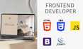 develop responsive front end website with html css js