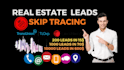 provide motivated seller and cash buyers real estate leads and bulk skip tracing