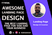 create a unique and professional landing page from scratch