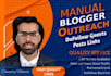 do manual blogger outreach for link building contextual backlinks