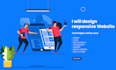professional website design with HTML CSS and bootstrap