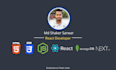 be your frontend developer with HTML, CSS, javascript, react js