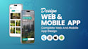 do mobile app design and website ui ux design using figma