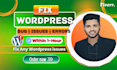 fix wordpress error, fix wordpress bug, fix wordpress issue, fix critical error