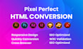 convert figma to html, xd to html, psd to html responsive bootstrap