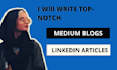 write SEO friendly articles for  medium or linkedin account