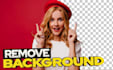 remove background from 5 images professionally in 1 hour