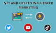 research tiktok, twitter, youtube, crypto and nft influencers