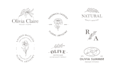 create minimalist  hand drawn botanical logo
