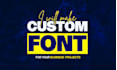 design custom font typography ttf otf files