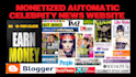 create a monetized automatic celebrity news website