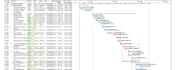 develop detailed project schedule and gantt chart in primavera p6