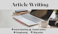 write, rewrite, paraphrase, articles and web content