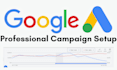 set up a professional google ads search campaign