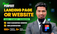 figma landing page, full website UI UX design responsive