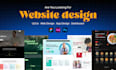 figma landing page, full website UI UX design responsive