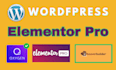 design or redesign a responsive wordpress site with elementor, oxygen, or beaver