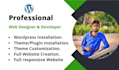 do full website creation, customization, and redesign your wordpress website