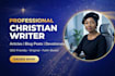 write professional christian articles and christian SEO blog