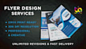 design a creative flyer, poster or broucher within 6 hours