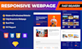 build HTML CSS bootstrap website or HTML CSS landing page