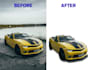 car photo editing replace background remove creating shadows