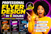 create awesome flyer design for you