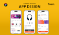 design mobile app UI UX in figma, mobile app design for android and ios