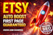 etsy shop promotion seo rank first page