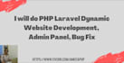 your PHP, laravel, HTML, CSS and javascript full stack expert developer