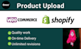 add or upload products on the woocommerce store