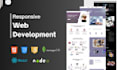 create responsive websites using react js, nextjs or HTML