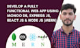 build a fully functional website using react and node js