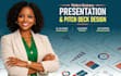 design a powerpoint template, investor pitch deck or canva presentation design
