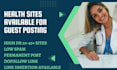 do health guest posting on high da 50 dr 30 health blog