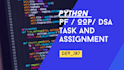 code pf oop dsa data structure task assignment in  python