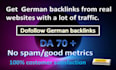 provide 20 high quality german high da 80 plus backlinks