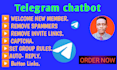 add telegram bot to manage your telegram group
