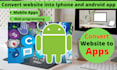 convert your website into iphone and android app