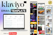 design klaviyo email template for flows and campaigns