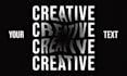 a creative typography design for anything you want