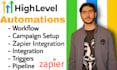 do go high level automation and zap integration