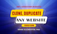 landing page, clone, copy or duplicate any website using elementor