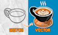 vectorize your sketch or logo
