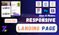 create clean and modern landing page using html, css, bootstrap