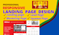 create professional landing page fully responsive
