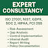 provide expert consultancy for iso 27001, nist, soc2, gdpr
