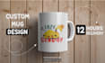 design modern caricatures, cartoons, illustrations coffee mug cup bulk designs