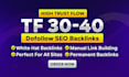 make high tf homepage SEO backlinks