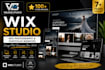 design a modern wix studio portfolio or photography website
